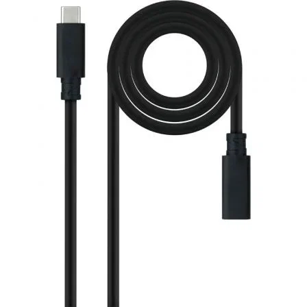 Nanocable 10.01.4500 Cable Alargador USB-C 3.2 Gen2x2 Macho-Hembra 20Gbps 100W 4K 50cm Negro Nanocable 10.01.4500 Cable Alargador USB-C 3.2 Gen2x2 Macho-Hembra 20Gbps 100W 4K 50cm Negro